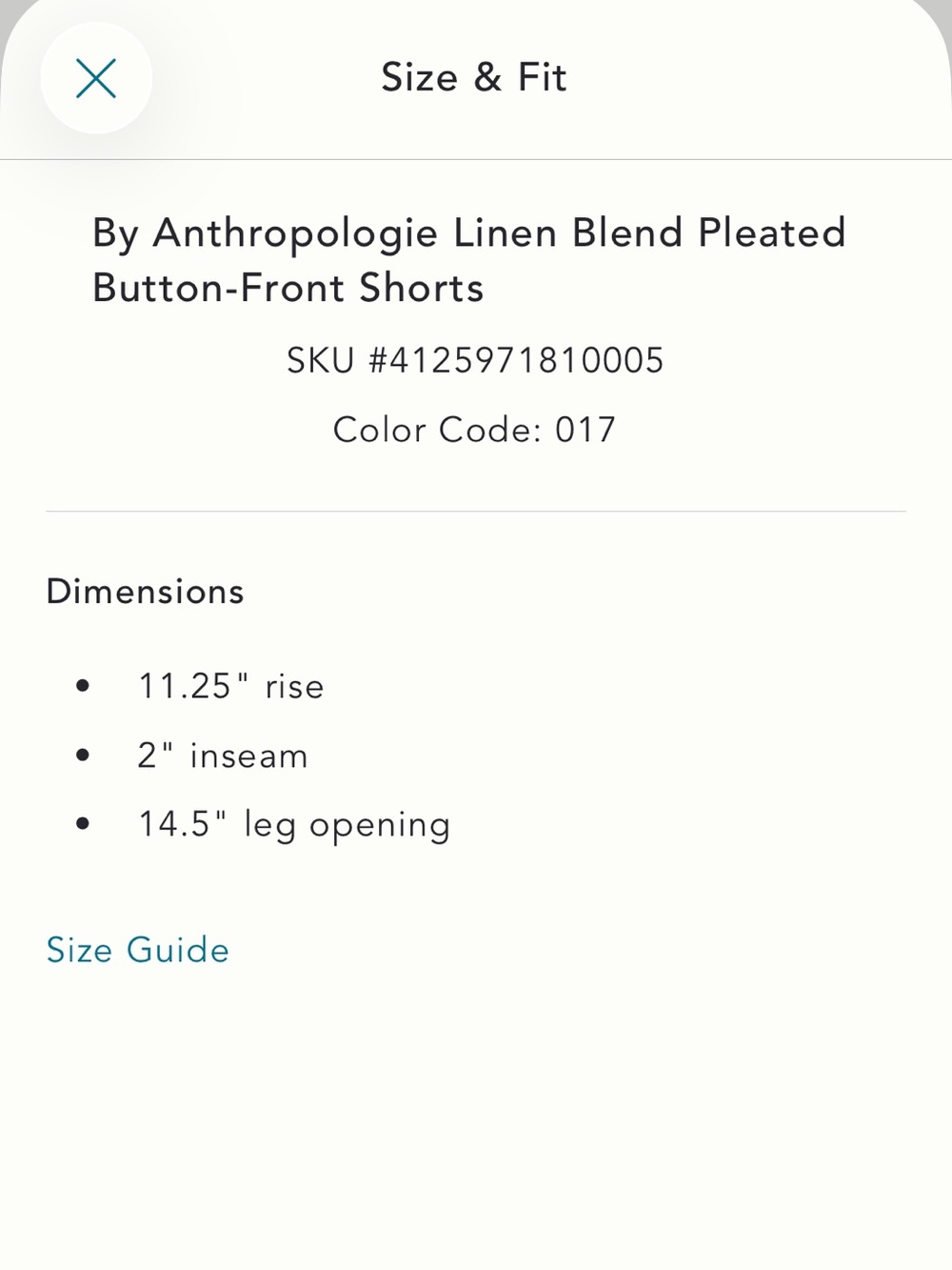 Anthropologie Linen Blend Pleated Pocket Button Shorts - Picture 5 of 9